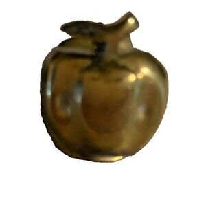 Vintage Heavy Brass Apple Paperclip Office/Teacher's Desk Decor 1.5" x 2"